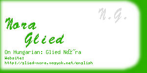 nora glied business card